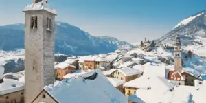 Castello Tesino sotto la neve